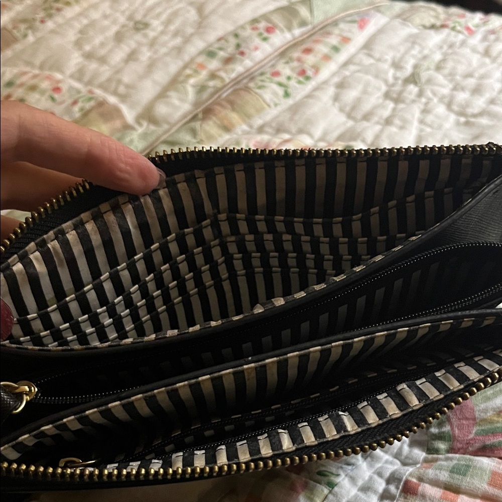 Kate Spade Black Textured Clutch - Picture 4 of 6